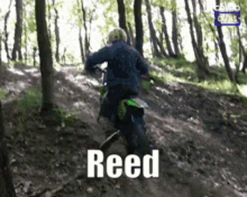 Reed Riding Dirt Bike Hard Fall GIF