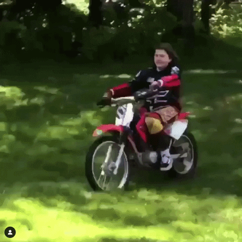 Dirt Bike Front Wheelie Exhibition GIF