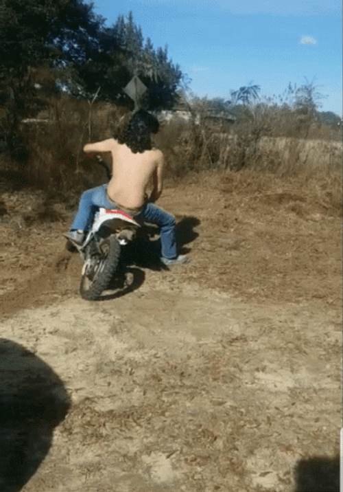 Dirt Bike Quick Turn Around Loop GIF