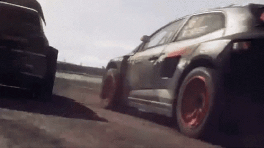 Dirt Rally Game Overtake Speed Car Racing GIF