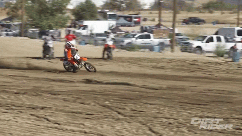 Dirt Rider Riding Dirt Bike GIF