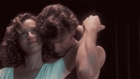Giggly Jennifer Grey Dirty Dancing GIF