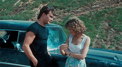 Dirty Dancing Jennifer Grey Head On Chest GIF