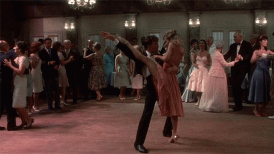 Dirty Dancing Patrick And Jennifer Floor Sweep GIF