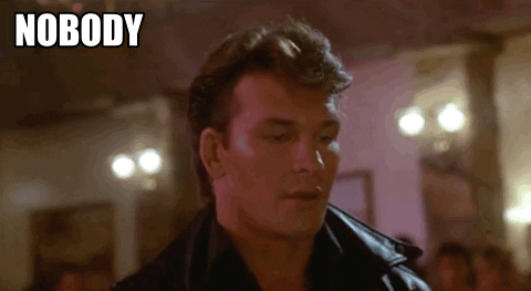 Dirty Dancing Patrick Swayze Baby In Corner GIF