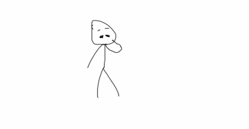 Dirty Picking Nose Drawing Animation GIF