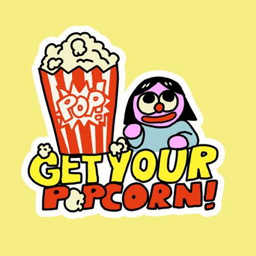 stephen colbert animated popcorn gif