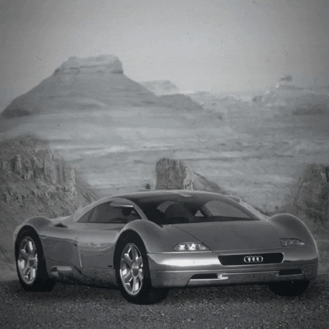 Disappearing Audi Car GIF