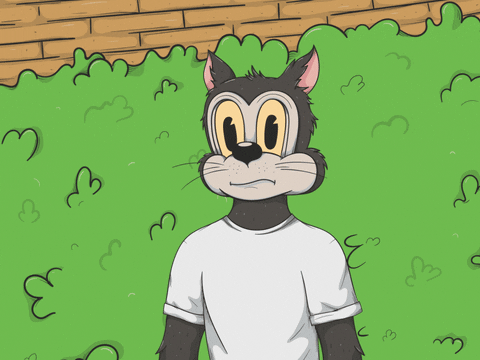 Disappearing Meme Degen Toonz Hiding In Bush GIF