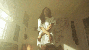 Disappearing Meme Girl Changing Dress GIF