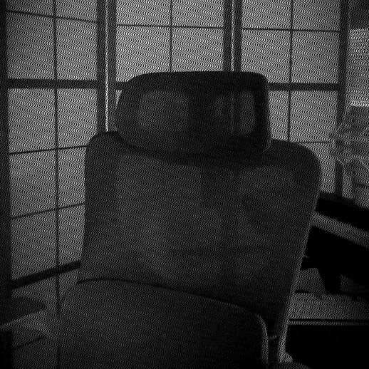 Disappearing Meme Girl In Black And White GIF