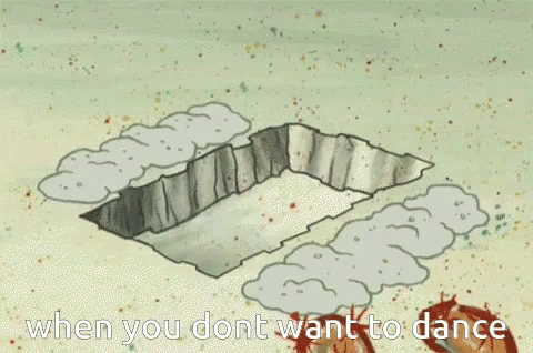 Disappearing Meme Spongebob Hide In The Sand GIF