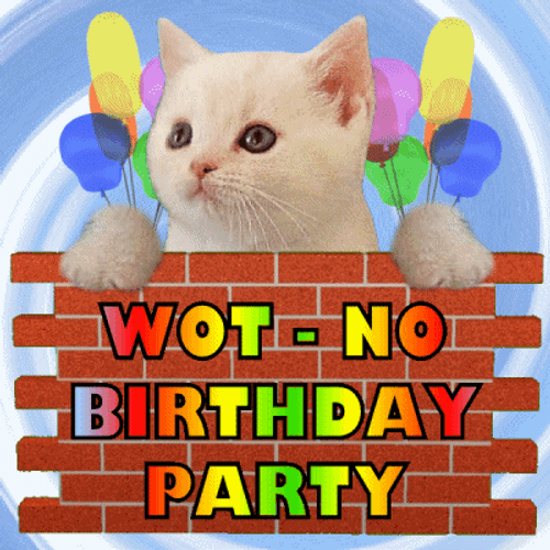 Disappointed Cat Birthday Celebration GIF