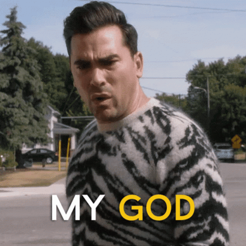 Disappointed David Rose Schitts Creek My God GIF