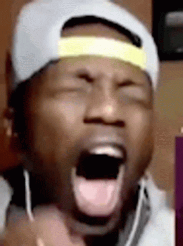 Disappointed Man Shouts Ahhhh Meme GIF