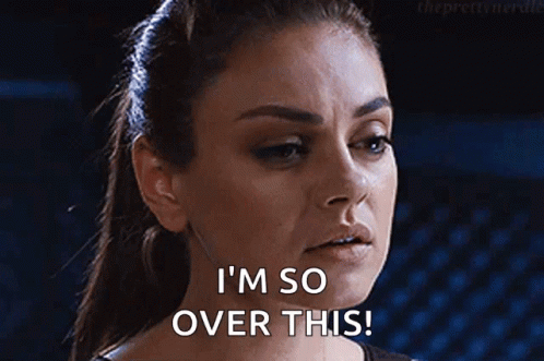 Disappointed Mila Kunis So Over This GIF