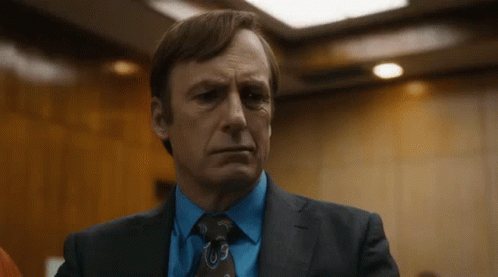 Disappointed Sad Saul Goodman In Court GIF