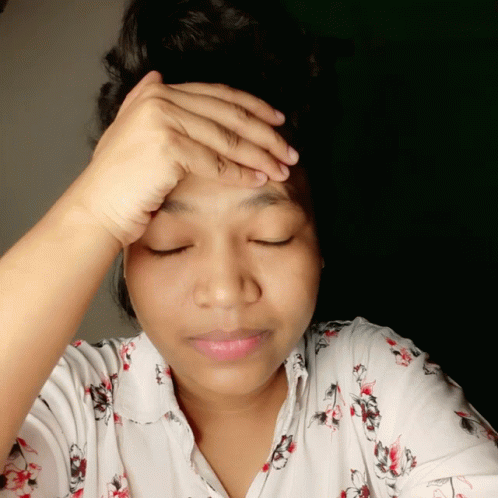 Disappointed Woman Slapping Face GIF