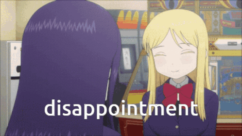 Disappointment Hi Score Anime Sad Girl GIF