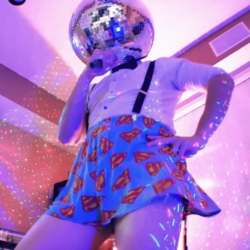 Dancing Shinning Disco Ball GIF