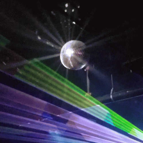Reddish Spinning Disco Ball GIF