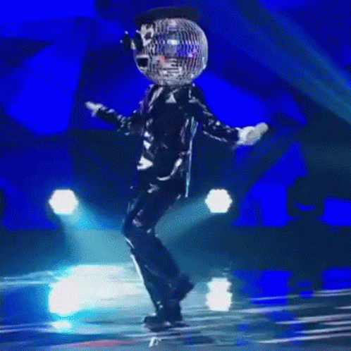 Disco Ball Man Happy Dancing GIF
