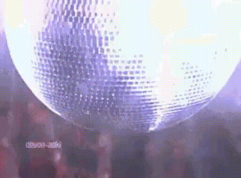 Disco Ball Hanging in Dark Room
