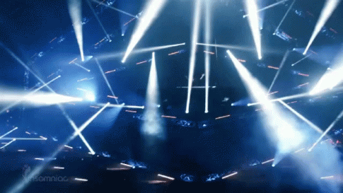 Disco Colorful Spotlight GIF