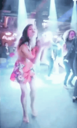 Disco Dance Drunk Girl In Dance Floor GIF