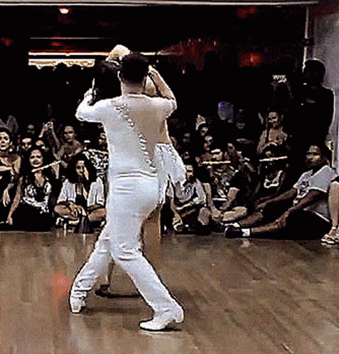 Disco Dance Multiple Twirls GIF
