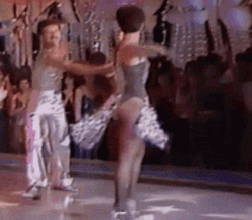 Disco Dancing Ballroom On Stage GIF