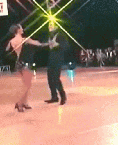 Disco Dancing Spinning Woman Fast Forward GIF