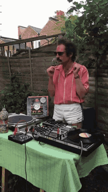 Disco Dj Backyard Party Dancing GIF