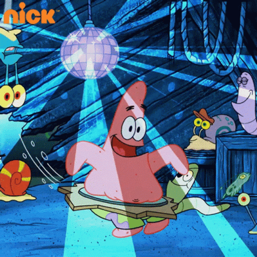 Disco Time Patrick And Spongebob Dancing GIF