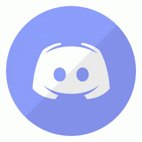 Discord Logo in Circle with Shadow