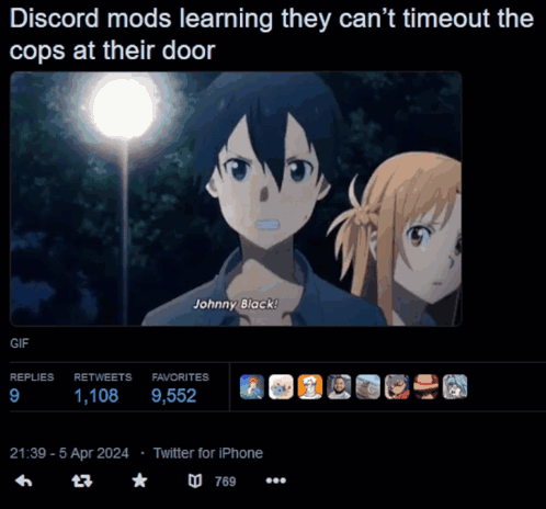 Discord Mods Learning They Can T Timeout The Cops At Their Door GIF