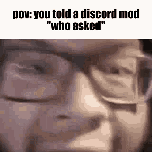Discord Who Asked Mod GIF