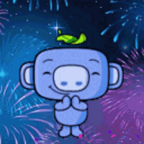 Discord Wumpus Happy New Year GIF