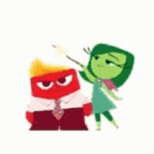 Disgust Inside Out Anger Love Sticker GIF