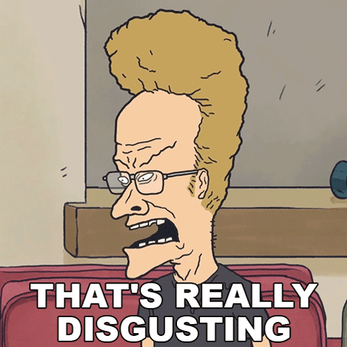 Disgusted Man with Glasses