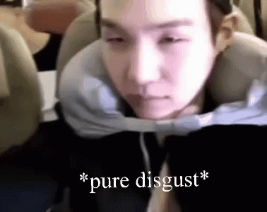 Disgusted Suga Bts GIF