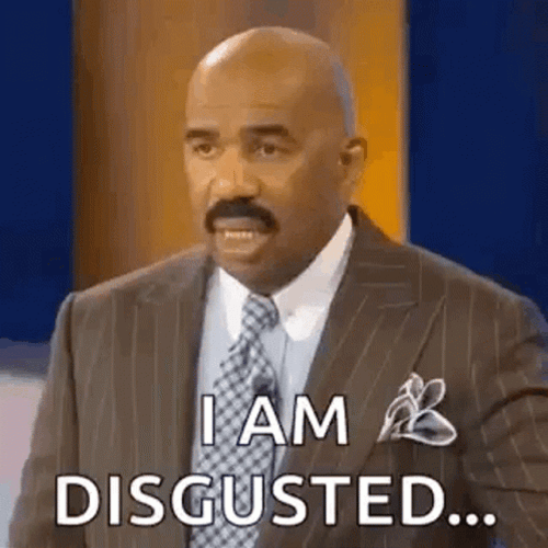 Disgusting Steve Harvey I Am Disgusted GIF