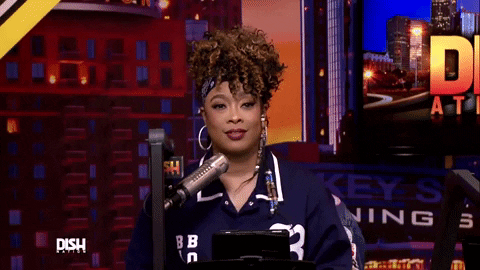 Dish Nation Da Brat Snickering GIF