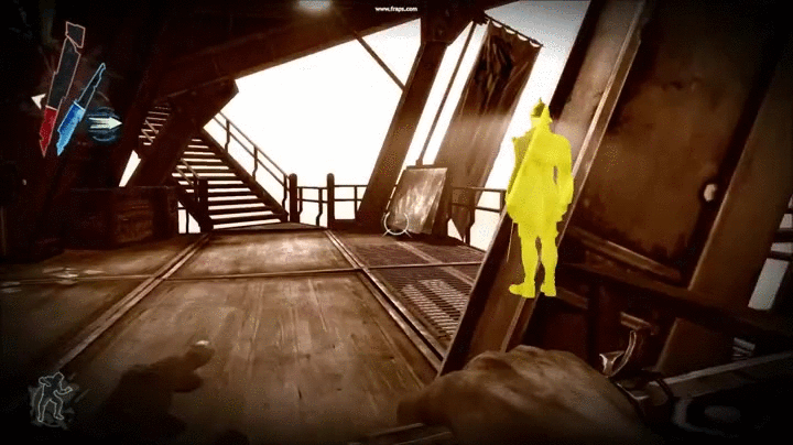 Dishonored Pushing An Enemy GIF