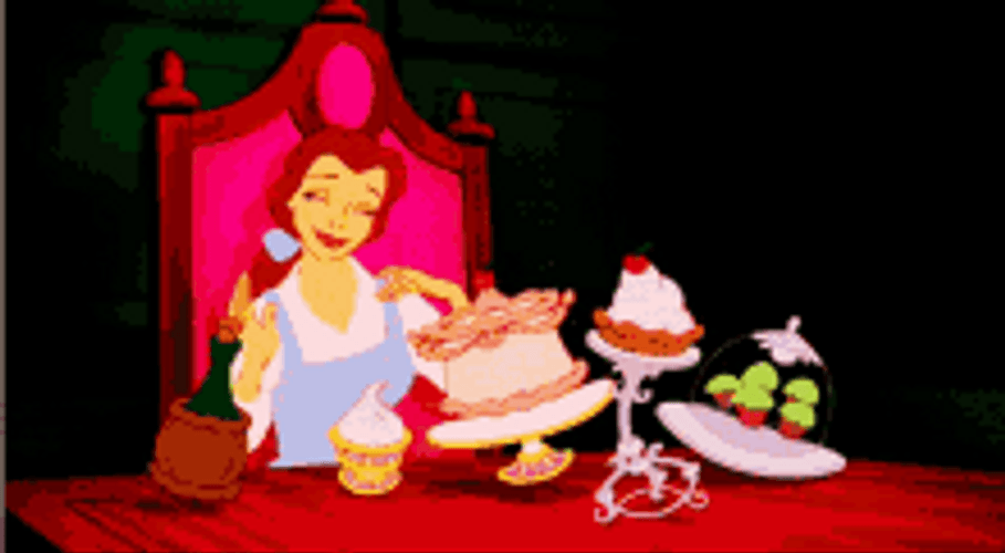 Disney Birthday Beauty And The Beast Belle GIF