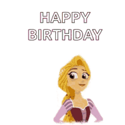 Disney Birthday Cake Tangled Movie Rapunzel GIF
