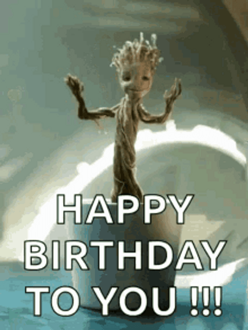 Disney Birthday Groot Dance Guardians Of The Galaxy GIF