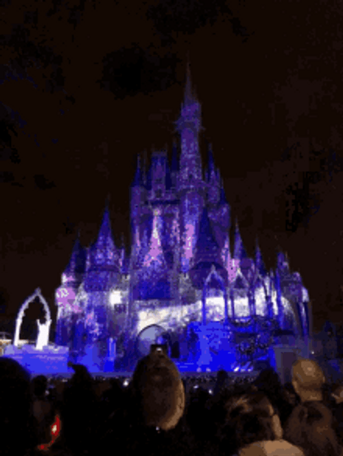 Disney Castle Illumination GIF