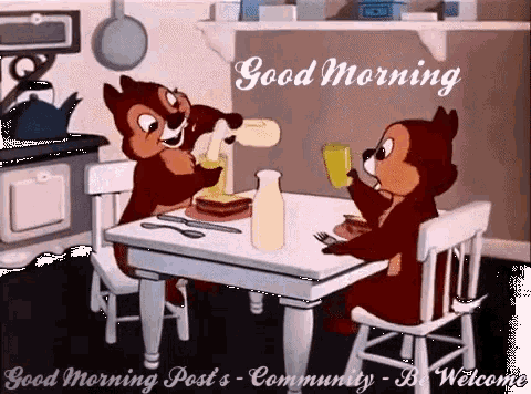 Disney Donald Duck Waving Good Morning Cartoon GIF