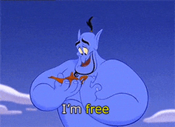 Disney Genie I'm Free GIF